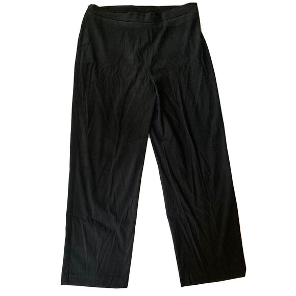 Kari’s Place Outfit Sz 18 Black Dress Pants Green Blouse Career Work Plus Size - Picture 2 of 16